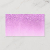 上品なハウスクリーニングサービスメイドパープルグリット 名刺 (裏面)