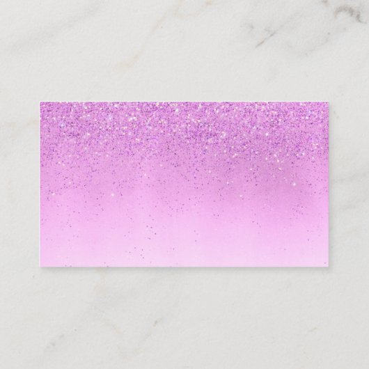 上品なハウスクリーニングサービスメイドパープルグリット 名刺 (裏面)