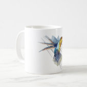 上品なハチドリの陶器マグカップ コーヒーマグカップ (正面左)