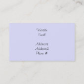 上品なハンドバッグ 名刺 (裏面)