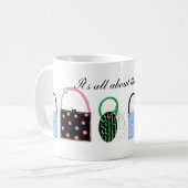 上品なバッグ コーヒーマグカップ (正面左)