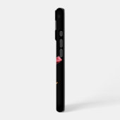 上品なバラのデザイン 名前入り  iPhone 16ケース (左側面)