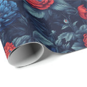 上品なバラヴィンテージラップ紙 ラッピングペーパー (ロールコーナー)