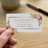 上品なバラ金ゴールドフレームエレガントフローラデコール ラベル