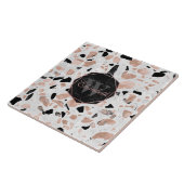 上品なバラ金ゴールドヴィンテージ大理石抽象芸術テラッツォ タイル (側面)