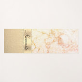 上品なバラ金ゴールド大理石 ヨガマット (正面(横))