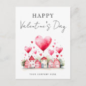上品なバレンタインデー実在エステートプロモーション シーズンポストカード (正面)