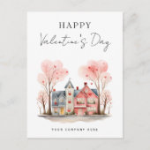 上品なバレンタインデー実在エステートプロモーション シーズンポストカード (正面)