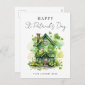 上品なバレンタインデー実在エステートプロモーション シーズンポストカード (正面/裏面)