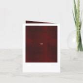 上品なバーガンディの金属銅の金ゴールドの写真の結婚式 招待状 (裏面)