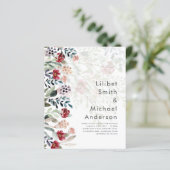 上品なバーガンディブルーの野生の花のウェディングエレガント (スタンド正面)