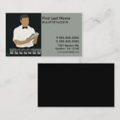 上品なバーテンダーの名刺 名刺 (正面/裏面)