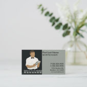 上品なバーテンダーの名刺 名刺 (スタンド正面)