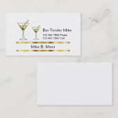 上品なバーテンダーの名刺 名刺 (正面/裏面)