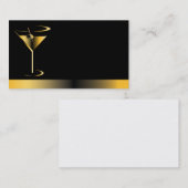 上品なバーテンダーの名刺 名刺 (正面/裏面)