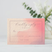 上品なパステルグラデーション 出欠カード (スタンド正面)