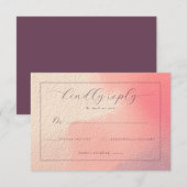 上品なパステルグラデーション 出欠カード (正面/裏面)