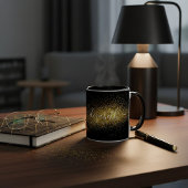 上品なパーソナライズされた金ゴールドグリッター マグカップ