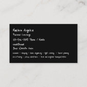 上品なパーソナルコンシェルジュサービス 名刺 (裏面)