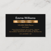 上品なパーソナルコンシェルジュ 名刺 (正面)