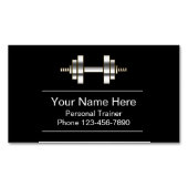 上品なパーソナルトレーナーのビジネスマグネット マグネット名刺 (正面)