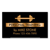 上品なパーソナルトレーナー マグネット名刺 (正面)