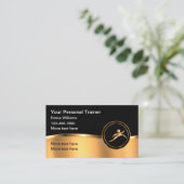 上品なパーソナルフィットネストレーナー 名刺 (スタンド正面)