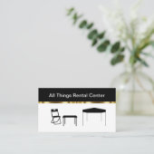 上品なパーティーレンタルセンター名刺 名刺 (スタンド正面)