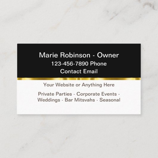 上品なパーティー計画イベントプランナー名刺 名刺 (裏面)