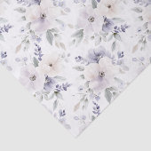 上品なパープルとアイボリーのラベンダーの花 ブライダルシャワー 薄葉紙 (詳細)