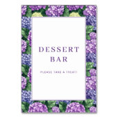 上品なパープルの花枠 テーブルナンバー (裏面)