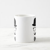 上品なヒップスター コーヒーマグカップ (中央)