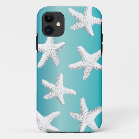 上品なヒトデの海星の青いiPhone 5の箱 Case-Mate iPhoneケース (裏面)