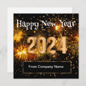 上品なビジネスお正月カード シーズンカード (正面/裏面)