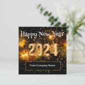 上品なビジネスお正月カード シーズンカード (スタンド正面)