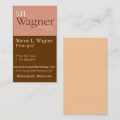 上品なビジネスデザイン 名刺 (正面/裏面)