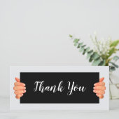 上品なビジネストレンディー2面サンキューカード (スタンド正面)