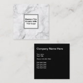 上品なビジネスロゴのデザイン スクエア名刺 (正面/裏面)