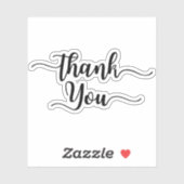 上品なビジネス感謝の図形 シール (シート)