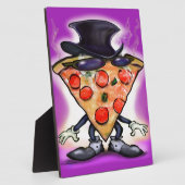 上品なピザ フォトプラーク (側面)