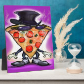 上品なピザ フォトプラーク (側面)