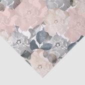 上品なピンクとブラックのバラ 薄葉紙 (詳細)