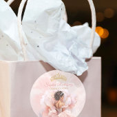 上品なピンクのフラワードレスキンセアニェラ ラウンドシール