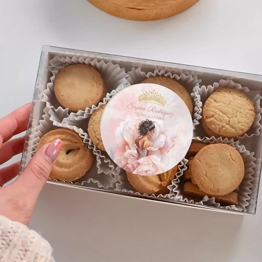 上品なピンクのフラワードレスキンセアニェラ ラウンドシール