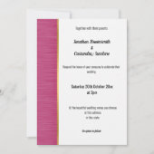 上品なピンクゴールドのトリムが施された美しい招待状 招待状 (正面)