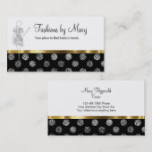 上品なファッションビジネスカード 名刺 (正面/裏面)