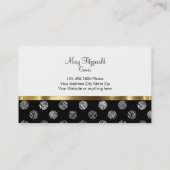 上品なファッションビジネスカード 名刺 (裏面)