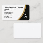 上品なフィットネスのパーソナルトレーナー 名刺 (正面/裏面)