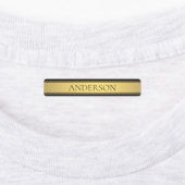 上品なフェイク金ゴールドストライプと黒の背景またはDIY ラベル (貼付)