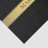 上品なフェイク金ゴールドストライプと黒の背景またはDIY 薄葉紙 (詳細)